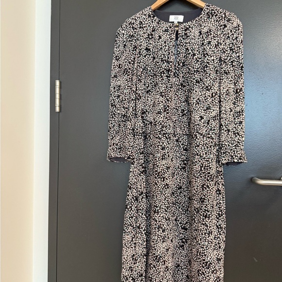 Noa Noa size 34 (4) EUC Elegant pink/blue Long Sleeve Dress - Picture 16 of 16